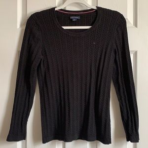 Tommy Hilfiger black knit sweater